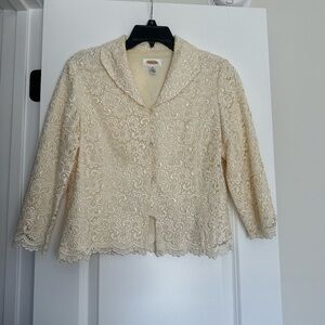 Talbots Cream Lace Women's Blazer